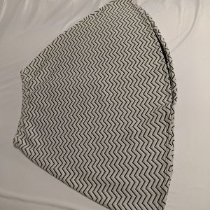 White and black skirt